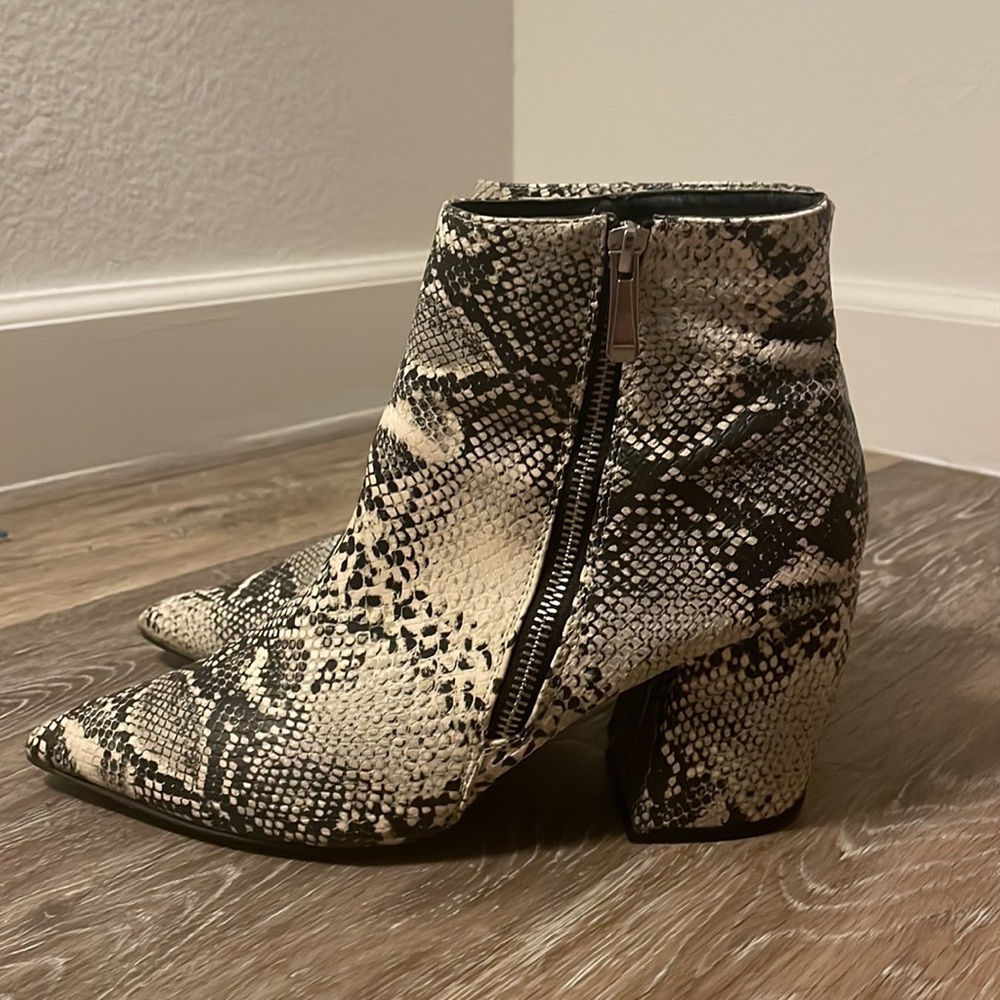 Snakeskin Booties - Picture 2 of 4